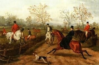 unknow artist Classical hunting fox, Equestrian and Beautiful Horses, 246. oil painting picture